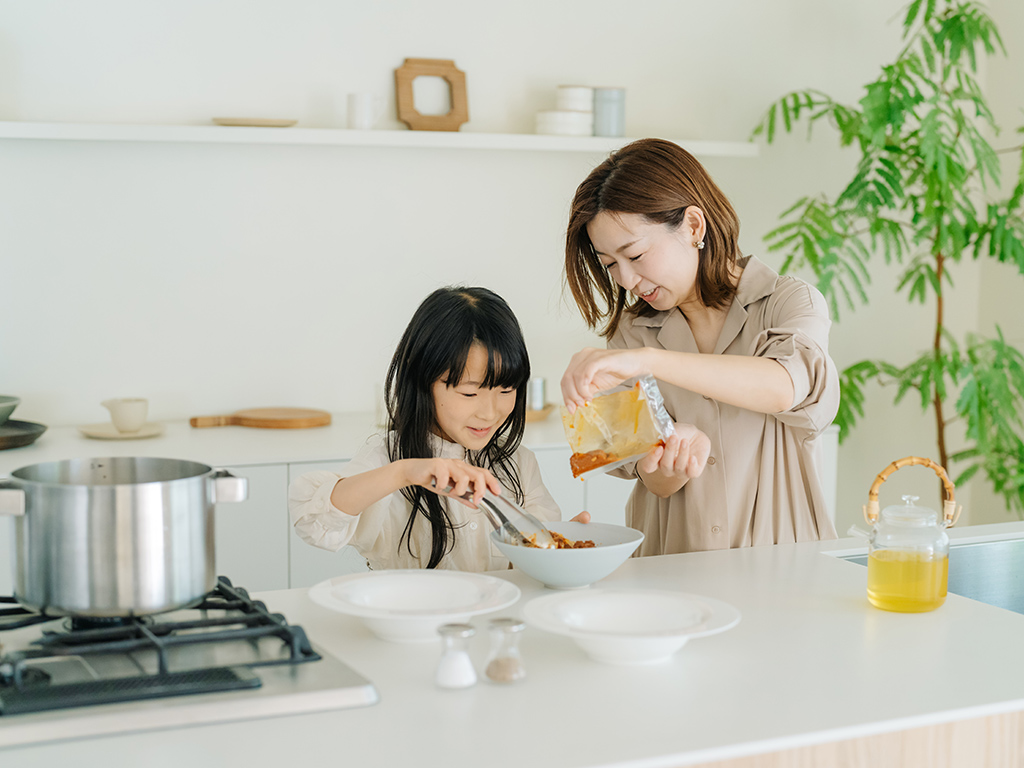 〝パパ・ママがバタバタしない、おうちご飯を楽に