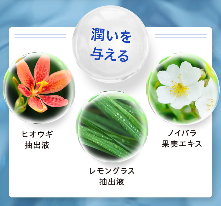 潤いを与える