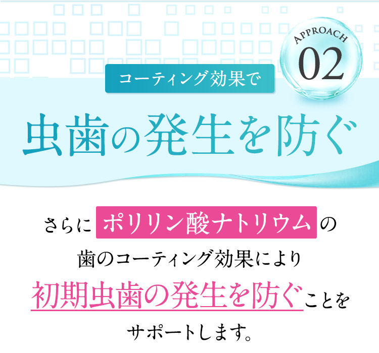 02さらに虫歯の発生を防ぐ