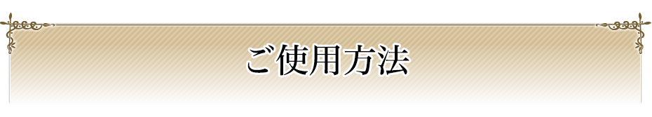 ご使用方法