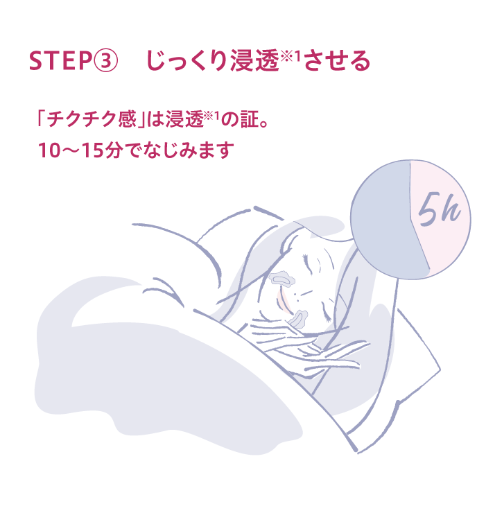 STEP③ じっくり浸透※1させる