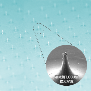 皮膚の中で針が溶ける?!「溶解型マイクロニードル」