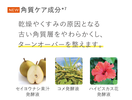 美容成分が角質層のすみずみまで浸透しやすい柔らかな肌に導きます。