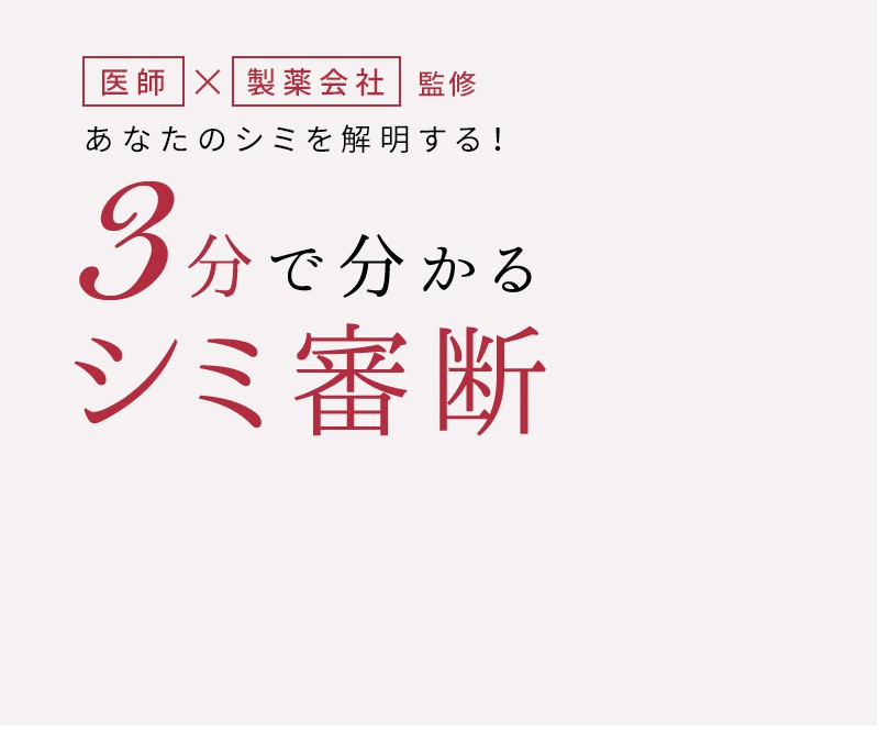 3分で分かるシミ審断