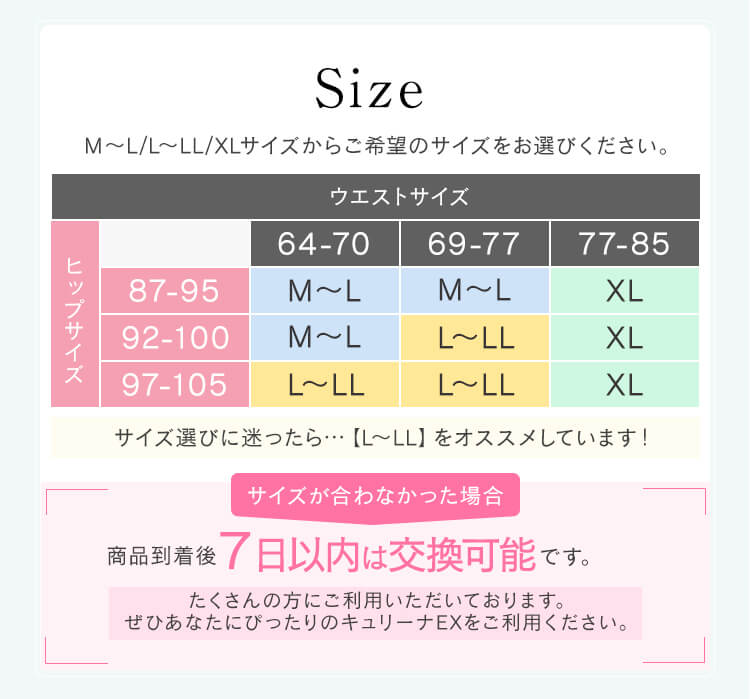 サイズ表
