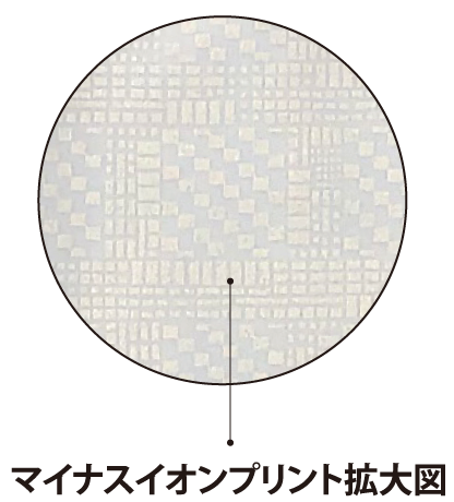 マイナスイオンプリント拡大図