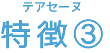 テアセーヌ 特徴③