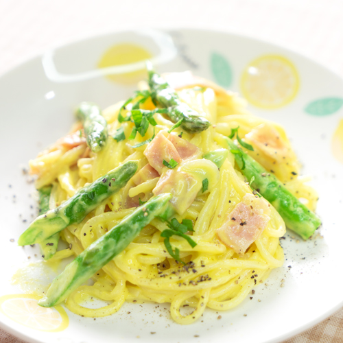 幼児食 コーンで作るカルボラーナ