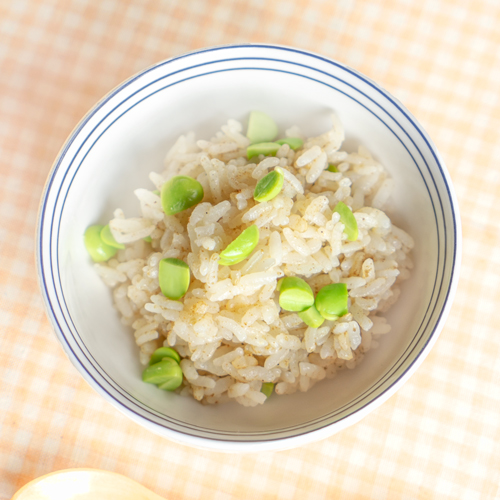 幼児食 枝豆入り炊き込みご飯