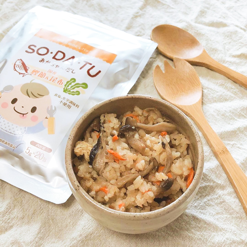 幼児食 きのこの炊き込みご飯 あかちゃんだし