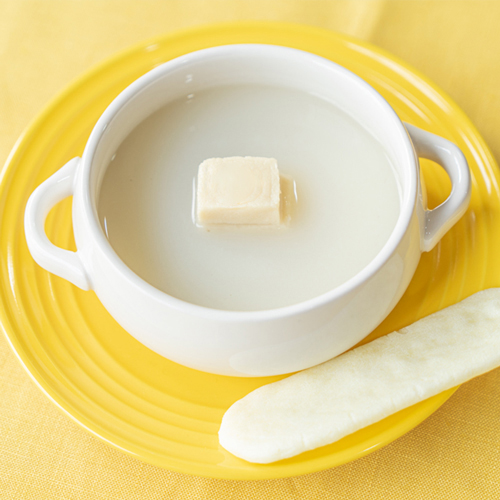 離乳食 カミカミ期 ポテトスープ高野豆腐 〜塩せんべい添え〜