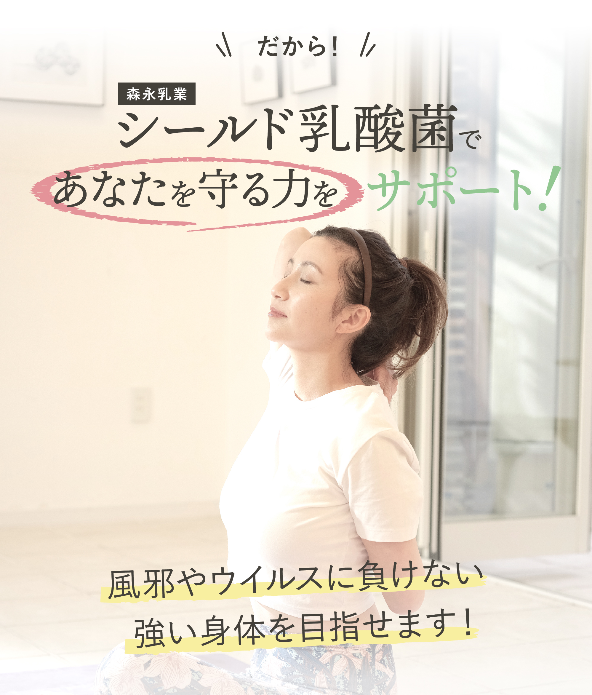 シールド乳酸菌で免疫力アップ