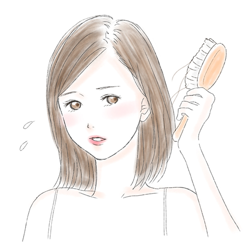 髪の抜け毛/薄毛が気になる女性