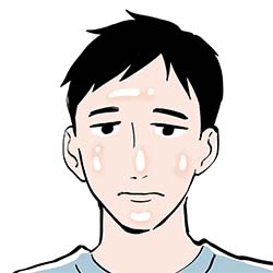 肌のテカり、ベタつき