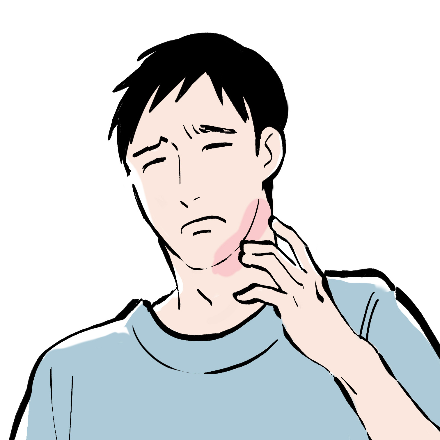 赤み、ブツブツが出る