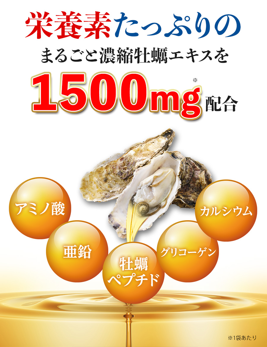 ZiGMαの牡蠣エキスなら栄養素たっぷり