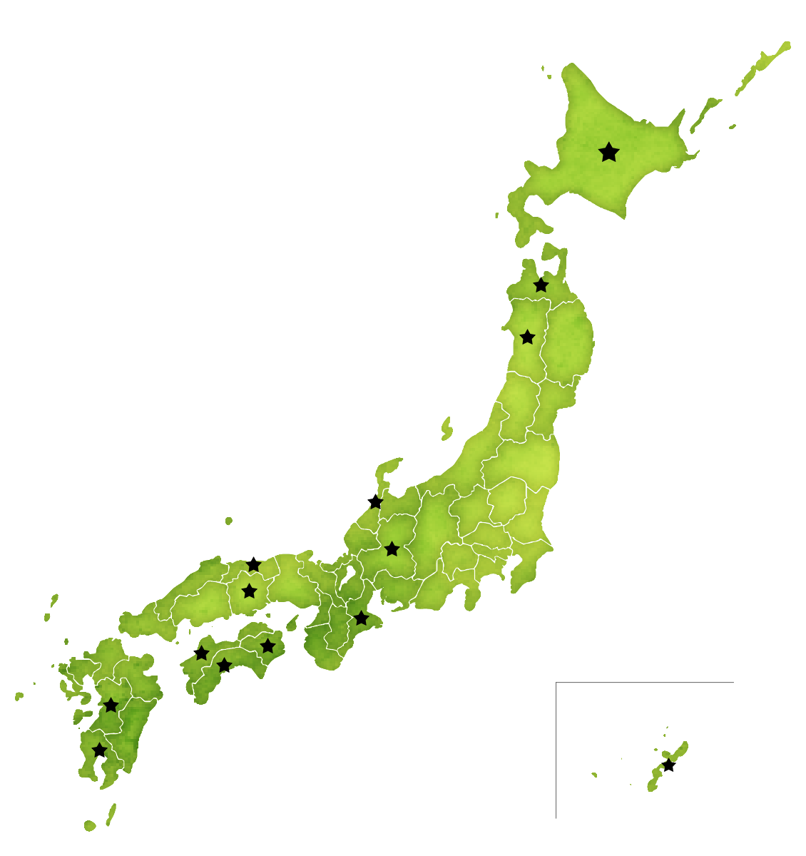 全国の産地マップ