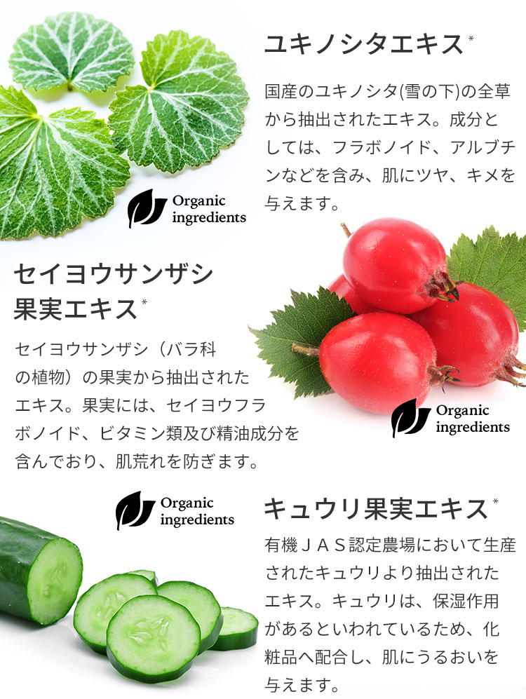 ユキノシタエキス セイヨウサンザシ果実エキス