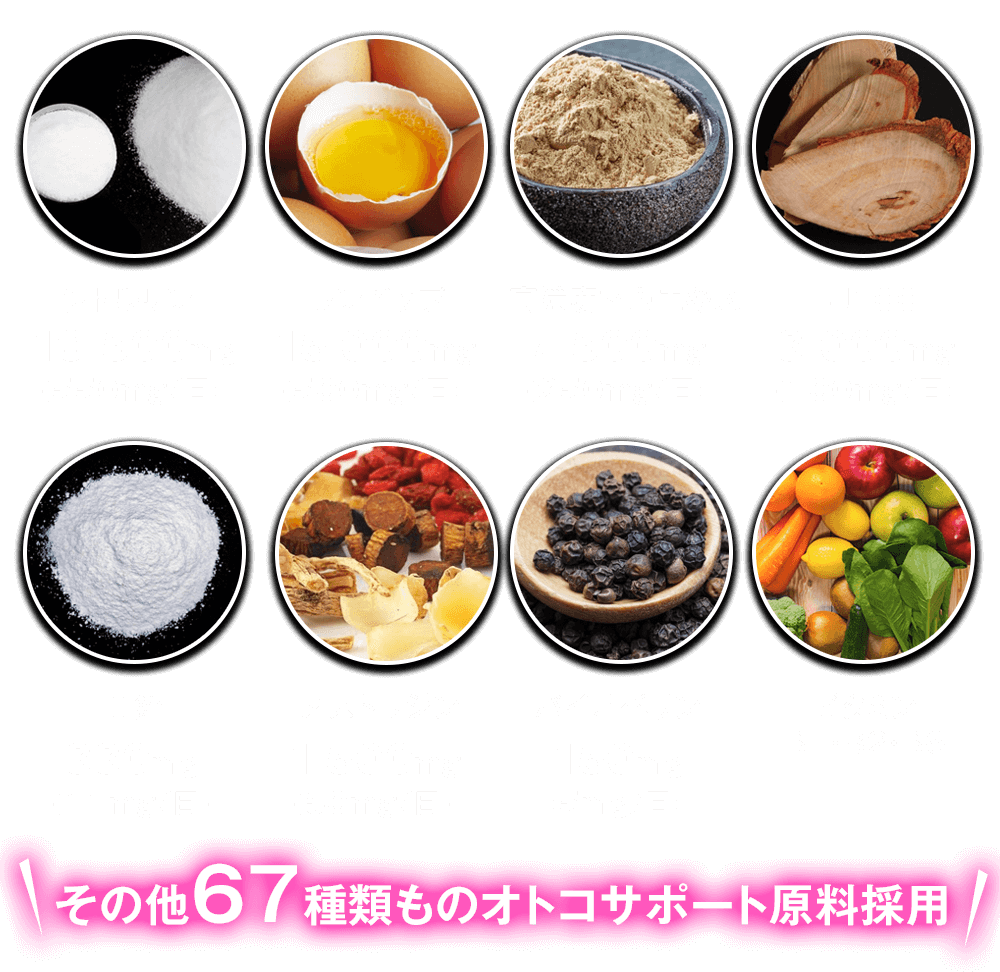 他を圧倒する計75種類ものエナジー成分