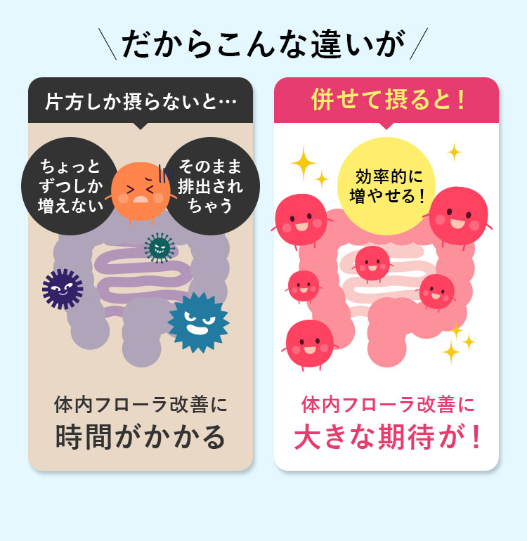 併せて摂ると効率的に増やせる!
