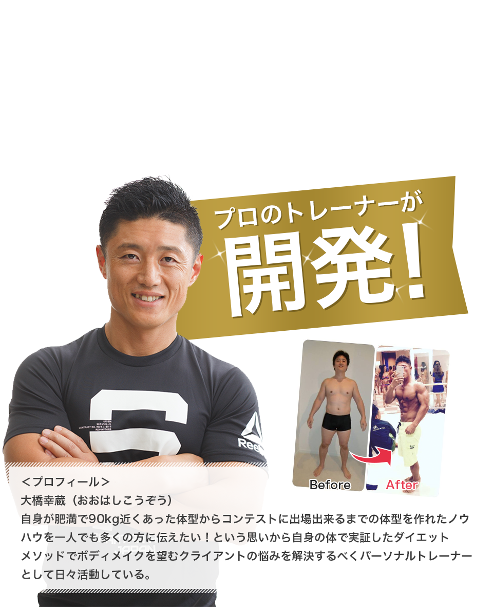 プロのトレーナーが開発!大橋幸蔵